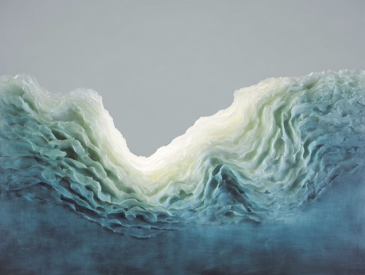 Abstract translucent artwork